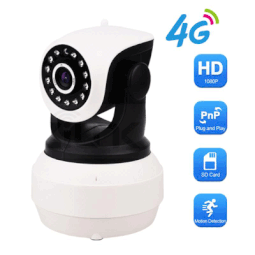 4g battery power with sim card lte module internet live monitor with motion detection